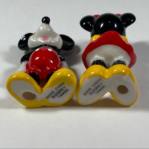 Bone China Disney Figurine Set Mickey & Minnie Mouse & Pluto - Picture 3 of 8